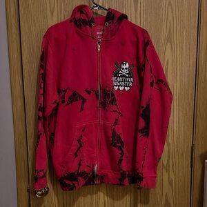 Beautiful Disaster Women's Red Hoodie